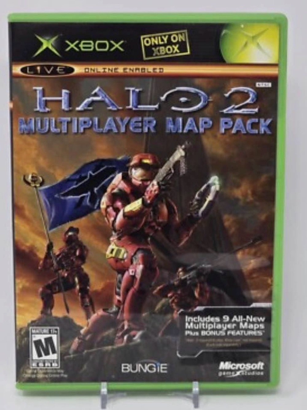 Microsoft Xbox Halo 2 Multiplayer Map Pack – Green Case Art